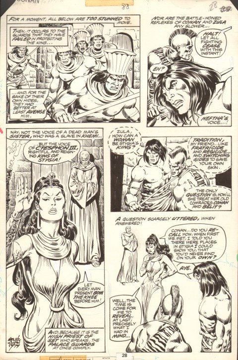 Conan The Barbarian issue 88 page 28 by John Buscema and Ernie Chan.  Source.