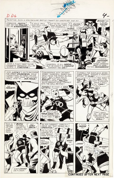 Daredevil issue 6 page 4 by Wally Wood.  Source.