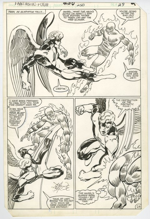 Fantastic Four issue 250 page 24 by John Byrne.  Source.