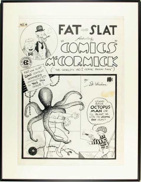 Fat And Slat issue 4 cover by Ed Wheelan.  Source.