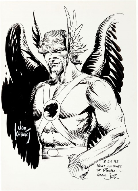 Hawkman by Joe Kubert.  Source.