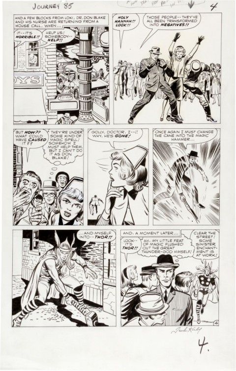 Journey Into Mystery issue 85 page 4 by Jack Kirby and Dick Ayers. Source.
