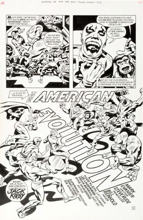 Legends Of The DC Universe issue 14 page 3 by Steve Rude and Bill Reinhold.  Source.