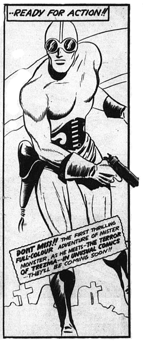 The last Doc Stearne panel from the last issue of Triumph Comics No 31