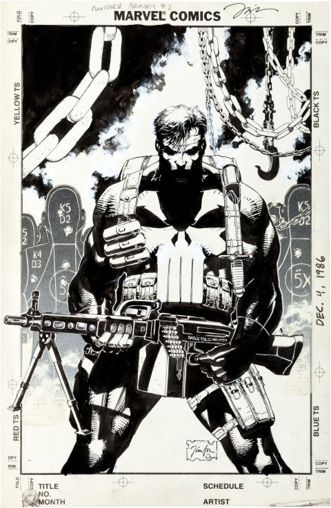 Punisher Armory issue 2 by Jim Lee.  Source.