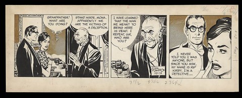 Rip Kirby 10-10-1960 daily by John Prentice.  Source.