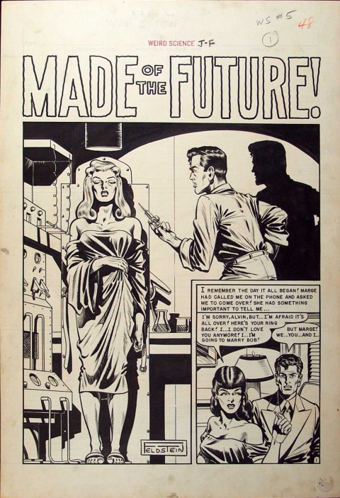 Weird Science issue 5 splash by Al Feldstein.  Source.