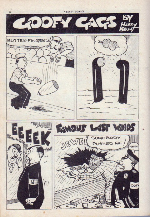 Brunt's Goofy Gags from Dime Comics No. 16