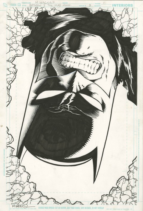 Batman And The Mad Monk issue 3 splash by Matt Wagner.  Source.