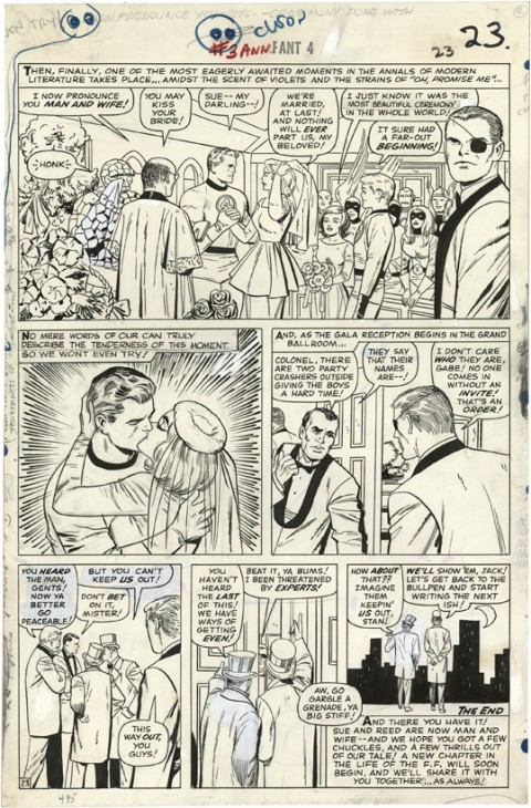 Fantastic Four Annual issue 3 page 23 by Jack Kirby and Vince Colletta.  Source.