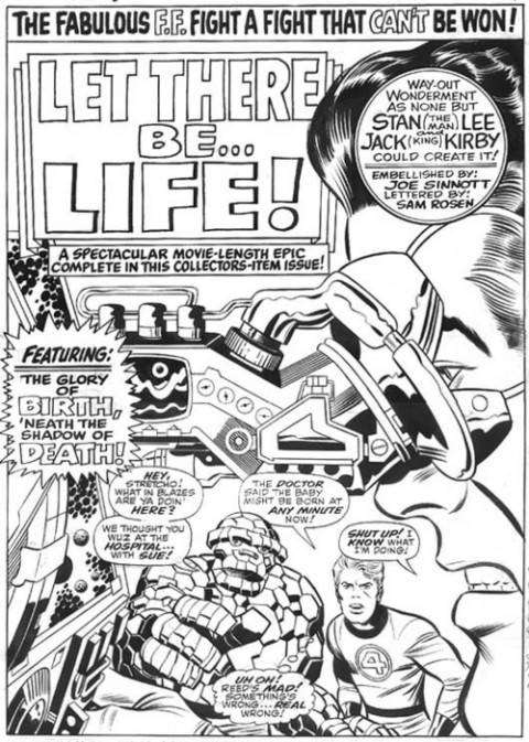 Fantastic Four Annual issue 6 splash by Jack Kirby and Joe Sinnott.  Source.