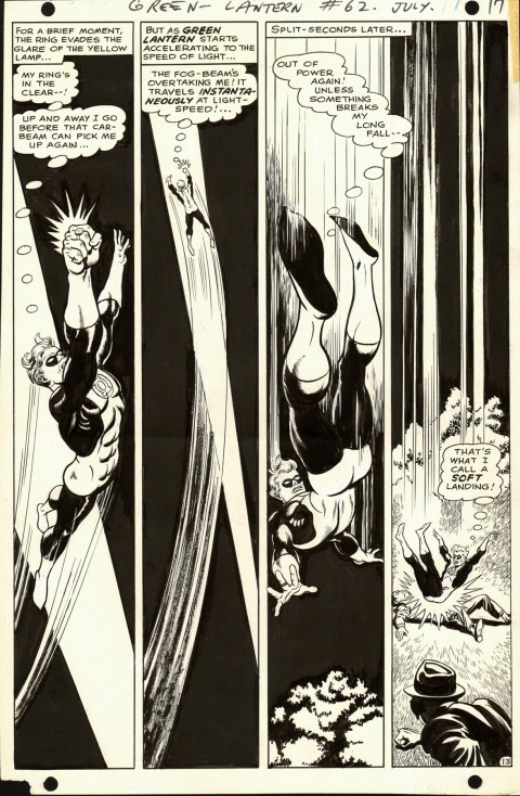 Green Lantern issue 62 page 13 by Jack Sparling and Sid Greene.  Source.