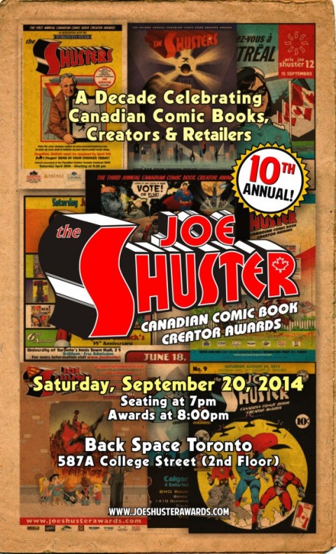 Joe Shuster Awards 2014 Poster