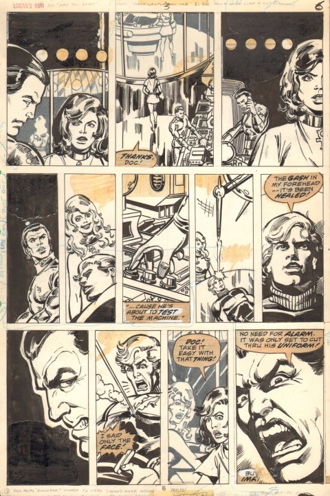 Logan's Run issue 2 page 6 by George Perez and Klaus Janson.  Source.