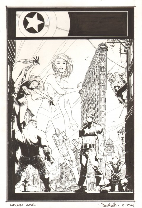 Marvel Adventures The Avengers issue 29 cover by Sean Murphy.  Source.