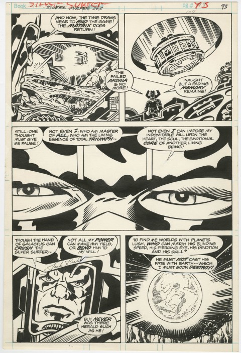 Silver Surfer Graphic Novel page 93 by Jack Kirby and Joe Sinnott.  Source.