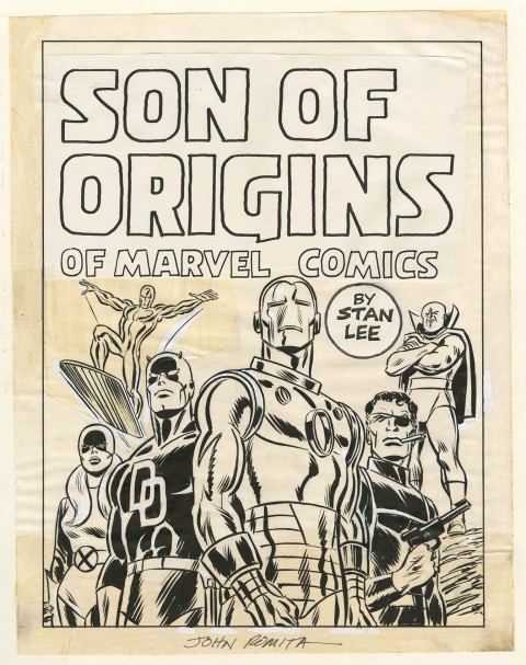 Sons Of Origins preliminary cover by John Romita.  Source.