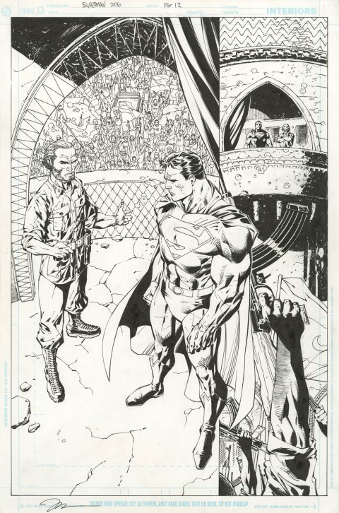 Superman issue 206 page 12 by Jim Lee and Scott Williams.  Source.