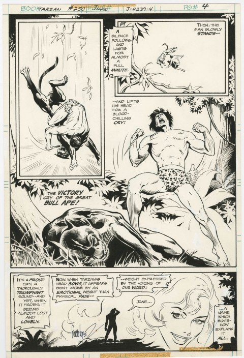 Tarzan issue 250 page 4 by Jose Luis Garcia-Lopez and Redondo Studio.  Source.