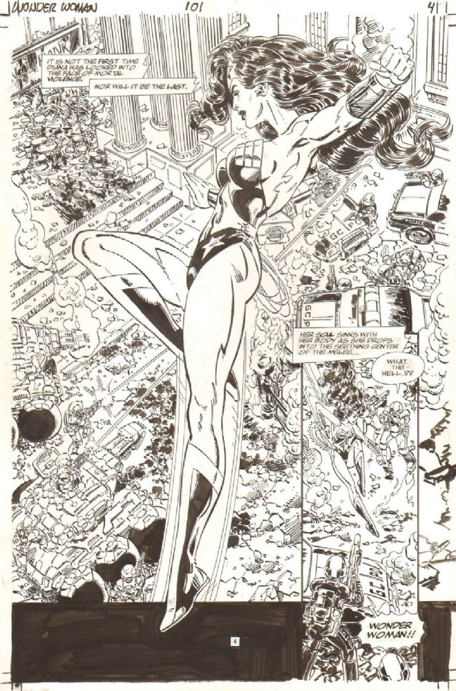 Wonder Woman issue 101 page 4 by John Byrne