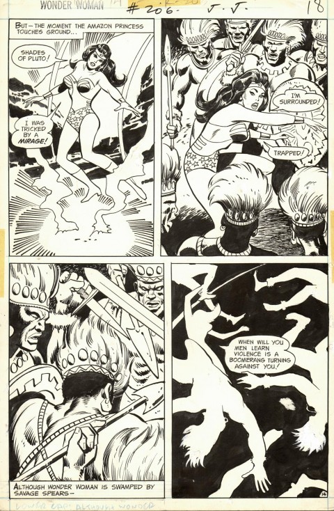 Wonder Woman issue 206 page 14 by Don Heck and Vince Colletta.  Source.