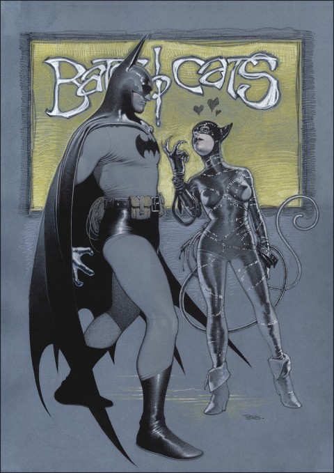 Batman and Catwoman by Travis Charest.  Source.