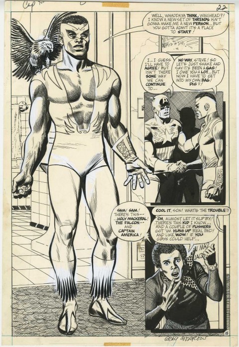 Captain America issue 144 page 15 by Gray Morrow.  Source.