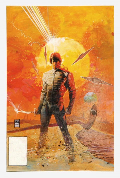 Dune Collected Edition cover by Bill Sienkiewicz.  Source.