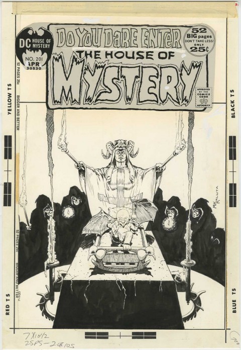 House Of Mystery issue 202 cover by Michael Kaluta.  Source.