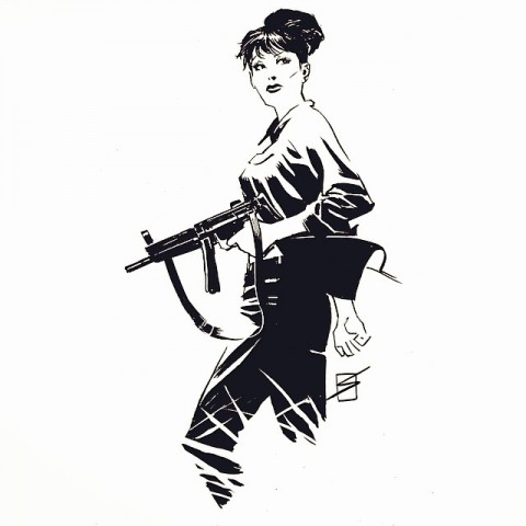 Modesty Blaise by Ron Salas.  Source.