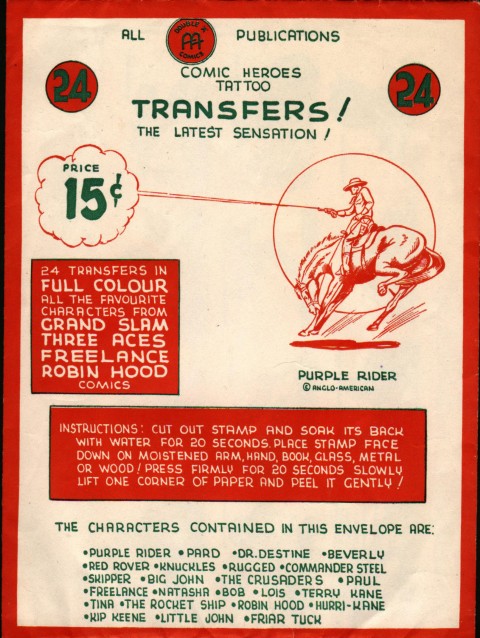One of the evelopes containing the Anglo-American transfers