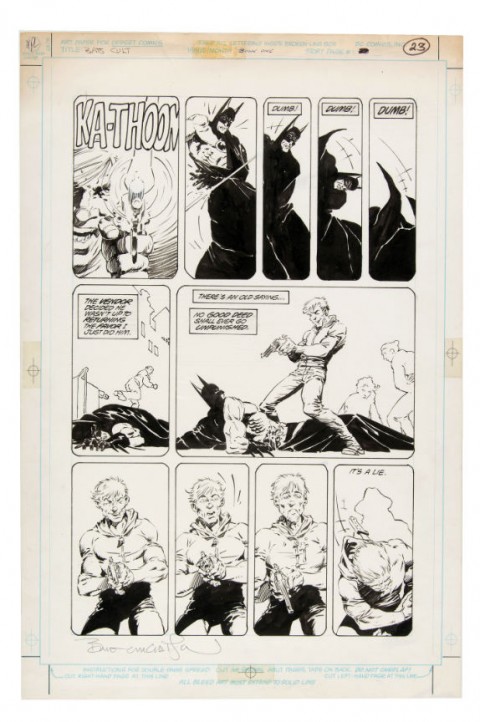 Batman: The Cult issue 1 page 23 by Berni Wrightson.  Source.