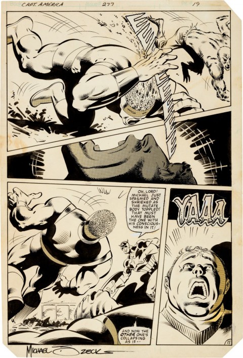 Captain America issue 277 page 15 by Mike Zeck and John Beatty.  Source.