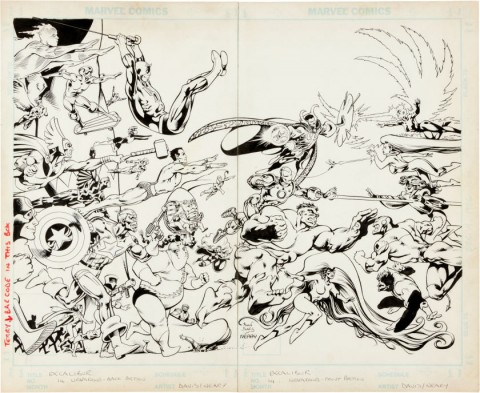 Excalibur issue 14 cover by Alan Davis and Paul Neary.  Source.