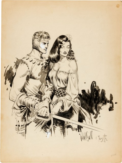 Homage to Flash Gordon by Al Williamson and Frank Frazetta.  Source.