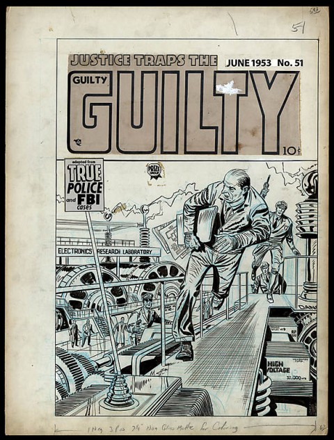 Justice Traps The Guilty issue 51 cover by Marvin Stein.  Source.