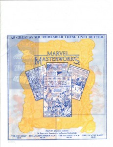 Marvel Masterworks Inferno promo bag 1988 front