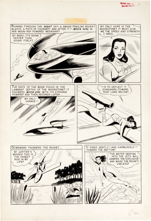 Moon Girl issue 3 page 2 by Sheldon Moldoff.  Source.