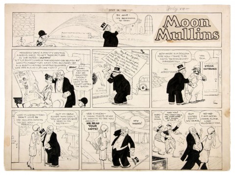 Moon Mullins 07-29-1928 by Frank Willard.  Source.