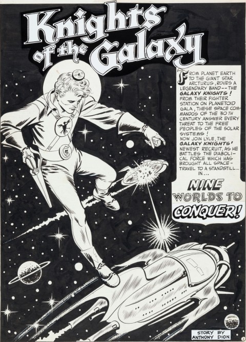 Mystery In Space issue 1 splash by Carmine Infantino and Joe Giella.  Source.