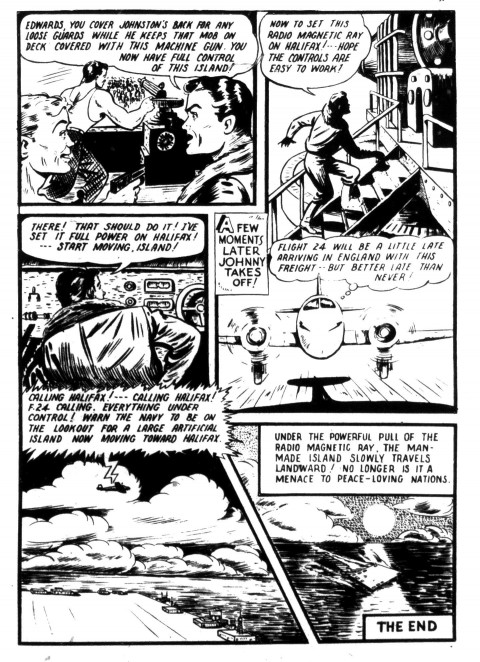 The last Johnny Canuck page from Dime Comics No. 28