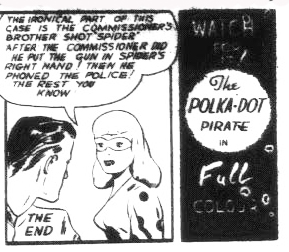 The last Bell Polka-Dot Pirate panel from Commando Comics No. 22
