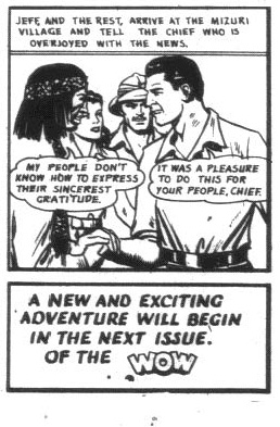 The last Jeff Waring panel from Wow Comics No. 30