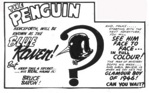 What follows the last Penguin panel from Wow Comics No. 30