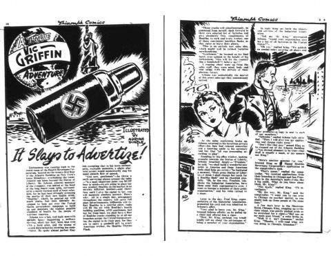 Griffin story from Triumph Comics No. 16 illustrated by Adrian Dingle