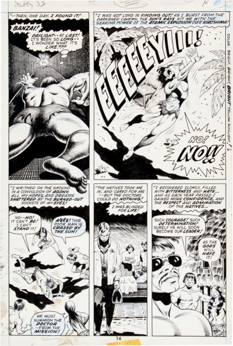 Sub-Mariner issue 53 page 14 by Bill Everett.  Source.