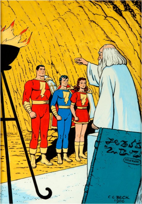 The Marvel Family by C. C. Beck.  Source.