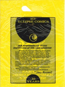 Total Eclipse promo bag 1988 back