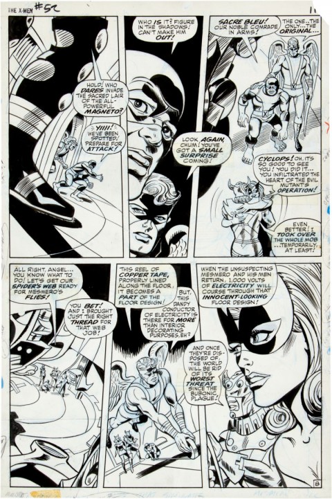 X-Men issue 52 Page 8 by Don Heck, Werner Roth, and John Tartaglione.  Source.