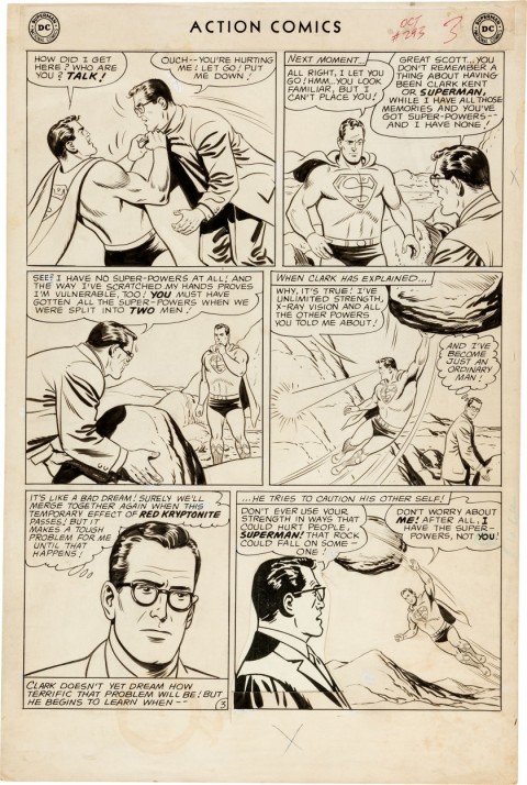 Action Comics issue 293 page by Al Plastino.  Source.